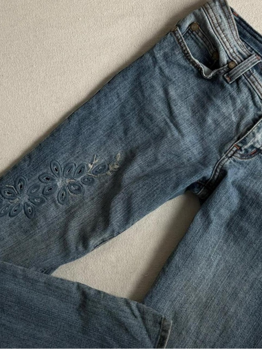 SOLD Women’s Blue Embroidered Jeans
